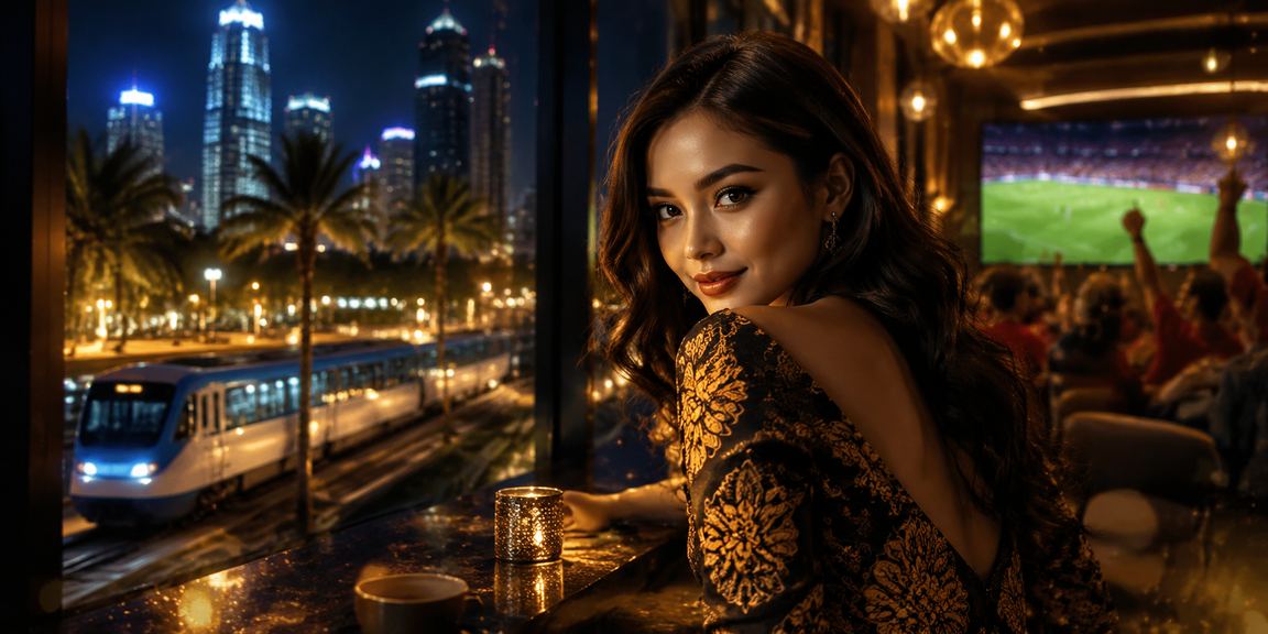 Pengguna menikmati sesi betting santai di kafe Vietnam sambil minum kopi