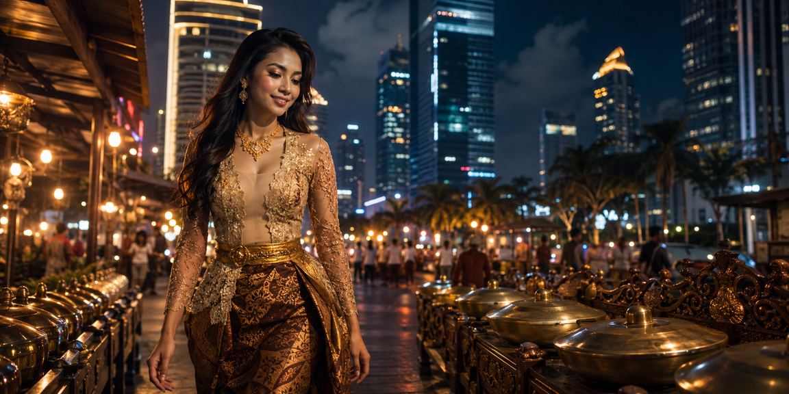 Suasana malam pasar malam Vietnam yang gemerlap dengan nuansa bonus VIP eksklusif