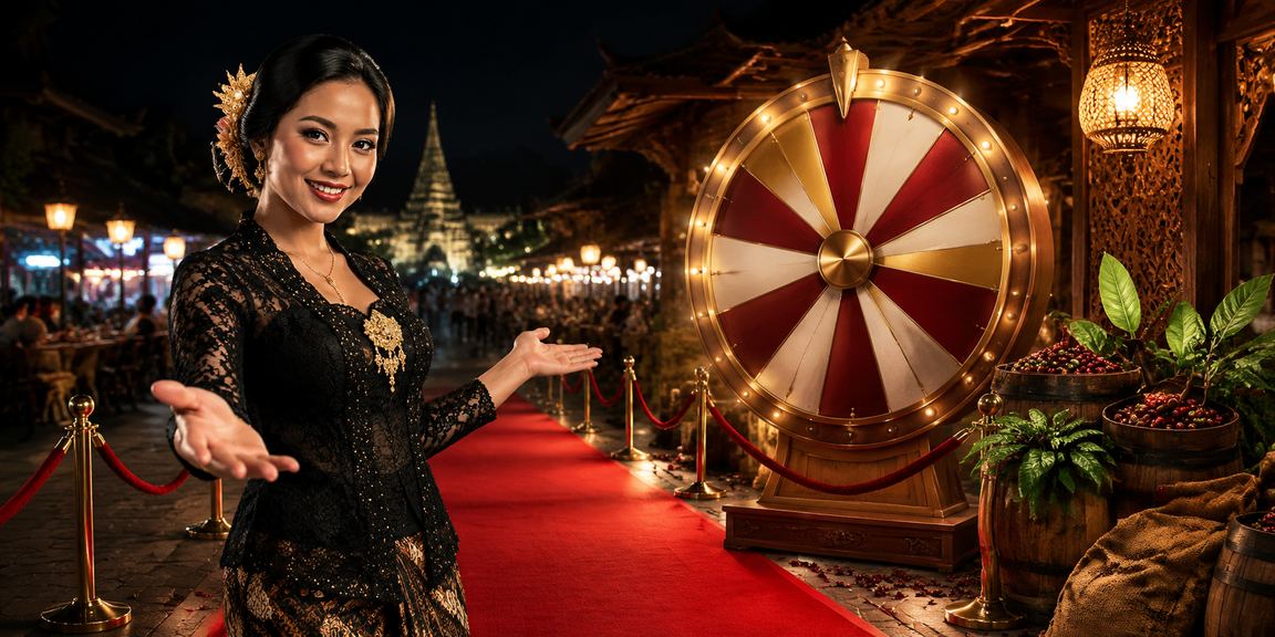 Suasana lucky draw yang meriah di kafe Vietnam dengan peserta antusias